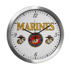   Wall Clock Marines United States Marine Corps Seal 