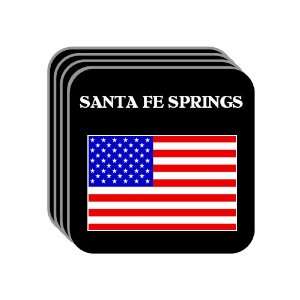  US Flag   Santa Fe Springs, California (CA) Set of 4 Mini 