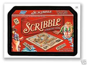 WACKY PACKAGES SERIES #6   SCRIBBLE BOARD GAME   MINT  
