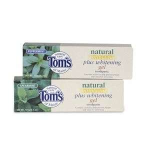 Toms of Maine   Natural Antiplaque Plus Whitening Gel Toothpaste 