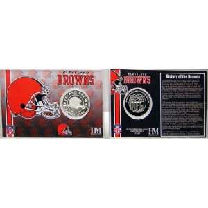 CLEVELAND BROWNS Team History COIN CARD By Highland Mint  