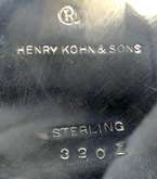 Antique Henry Kohn & Sons Sterling Silver Sugar Bowl 3201 Handled 