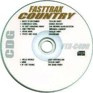 Karaoke 5 Disc CDG Set 45 Latest Hot New County Songs  