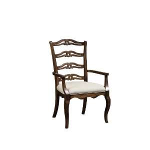 The Homecoming Walnut Pierced Ladderback Arm Chair (Set of 2)