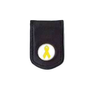   Support Our Troops Designer Leather Magnetic Money Clip Sports
