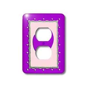 Beverly Turner Heart Design   Purple Heart Frame   Light Switch Covers 