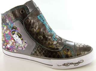 130 Ed Hardy Highrise Melrose Mens Sneakers Shoes 884456074354  
