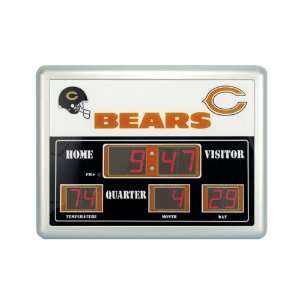 com Chicago Bears Scoreboard Clock Thermometer 14x19   NFL Football 