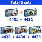LEGO City 4431 and 4432 and 4433 and 4434 and 4435 Vehicles NEW Total 