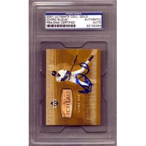   2001 UD Ultimate Collection Rookie Bat Card Holo & PSA/DNA #83155364