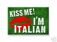 Kiss Me Im Italian MAGNET Italy girl Italian Girl Art  