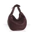 helena de natalio plum pebble leather balde knotted hobo