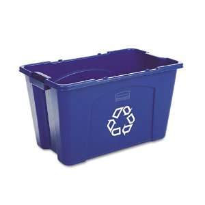   18 Gallon Blue Stacking Recycle Bin 
