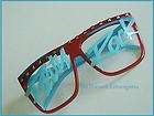 Neon Rave Party Rock Glasses _ Red and Blue _ Wayfayer Sunglasses 