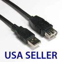 15ft USB 2.0 A Male to A Female Extension Cable   Black  
