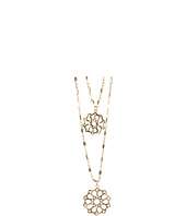 Jessica Simpson   Morroccan Shine Gold Double Pendant Necklace