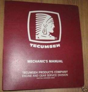 Tecumseh Mechanics Manual 3 Ring Manual Binder  