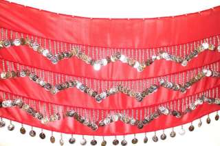 BELLY DANCE PROFESSIONAL XL COSTUME HIP SCARF EGYPT  