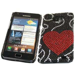  LOVE HEART Diamonte Crystals 2 Part Front and Back Protective Armour 