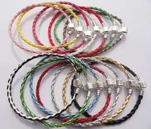 Wholesale14 different colors of leather bracelet  