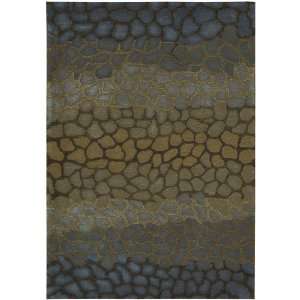   Multi Contemporary Pebbles 8 x 11 Rug (ND32)