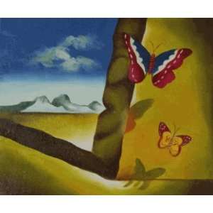   with Butterflies Salvador Dali Hand Painted A