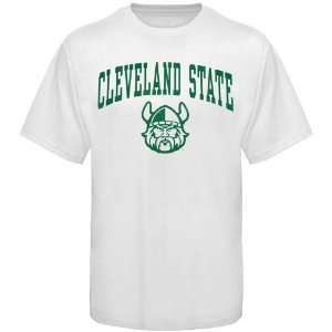 Cleveland State Vikings White Bare Essentials T shirt  