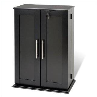 Prepac Furniture Locking Media Cabinet Multimedia Storage