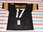 MIKE WALLACE autographed signed Pittsburgh Steelers black Jersey JSA 