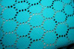 Teal Turquoise Sheer Lycra 4 way Sheer stretch fabric  