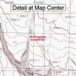  USGS Topographic Quadrangle Map   McKinney Butte, Idaho 