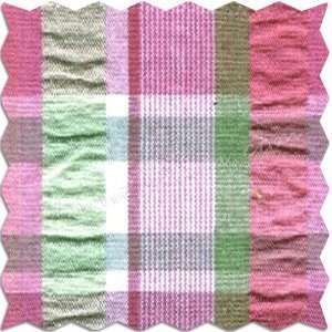  Pink & Green Plaid Fabric Arts, Crafts & Sewing