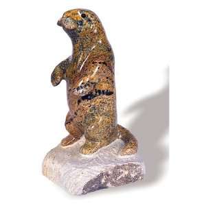  Standing Otter Stone Sculpture