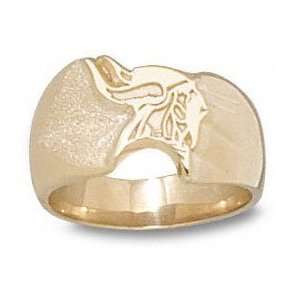  Minnesota Vikings 10K Gold Viking Logo Ring Size 6.5 