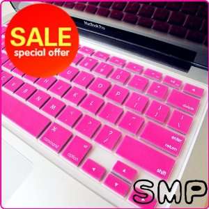 ® HOT PINK Keyboard Silicone Cover Skin for Macbook White / Macbook 