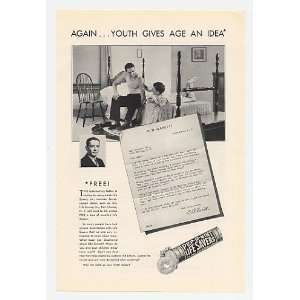 1930 Pep O Mint Life Savers DB Garith Letter Print Ad (19549)  