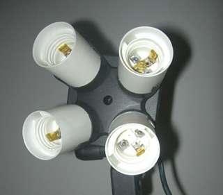 in 1 Studio E27 Light Lamp Socket Splitter Adapter  