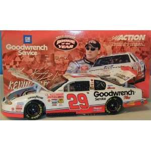  Kevin Harvick 1/24th Scale 2001 Goodwrench Rookie of the 