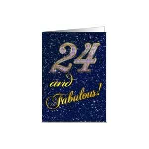  24th Birthday card for someone fabulous Card Toys 