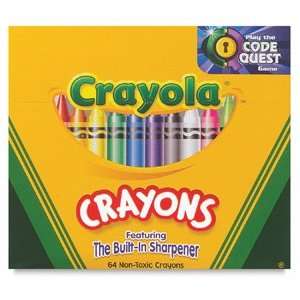  Crayola Crayons   Regular Crayon Set, Set of 64 Arts 