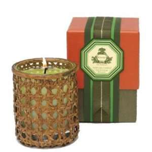   Orange Blossoms Perfume Woven Cane Candle by Agraria