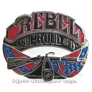  Rebel and Proud of It Belt Buckle