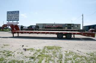 New 36 x 102 GN Dovetail Flatbed Trailer w/12K Axles/Electric 