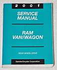 2001 DODGE RAM VAN WAGON B 1500 2500 3500 Dealer Shop Service Repair 