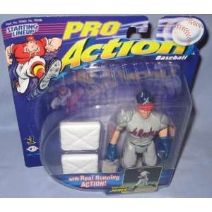   Jones Pro Action Starting Lineup Figure, Atlanta Braves Toys & Games