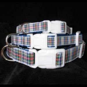  Plaid Dog Collar, Dress Stewart Tartan