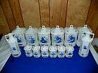 CANISTER SET BLUE DELFT BLOCK CZECHSLOVAKIA VERY OLD