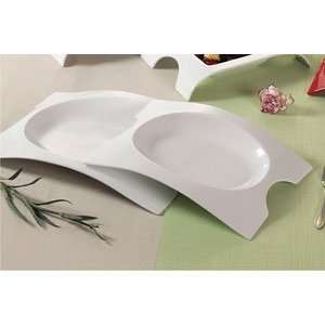  White Fashion Bridge Platter 20 x 14 3/4   4/CS Kitchen 