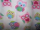   Pink & Blue Owl Owls & Peace Symbols Fleece Pajamas Lounge Pants jr L