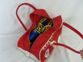   DERBY Tennis Shoes ROLLER SKATES & SKATE BAG Size 6 Old School  